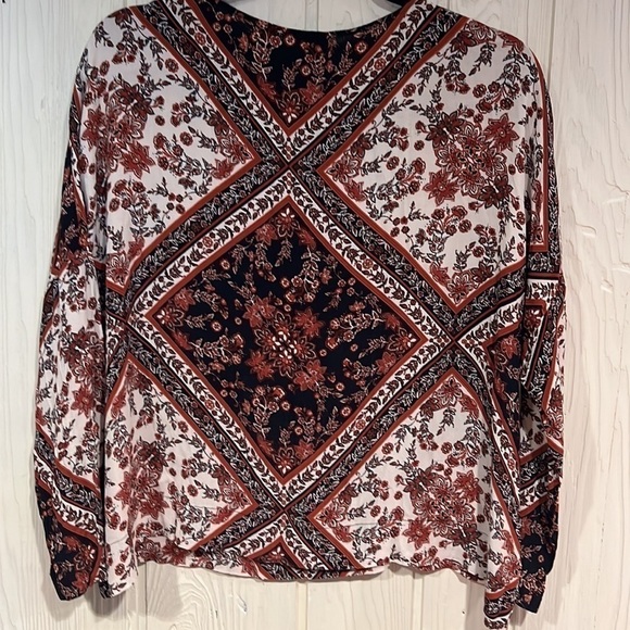 Zara Woman Boho Blouse Size M/L - Picture 5 of 7